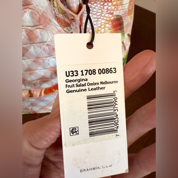 Brahmin Georgina Satchel in the Fruit Salad Melbourne - Picture 10 of 10